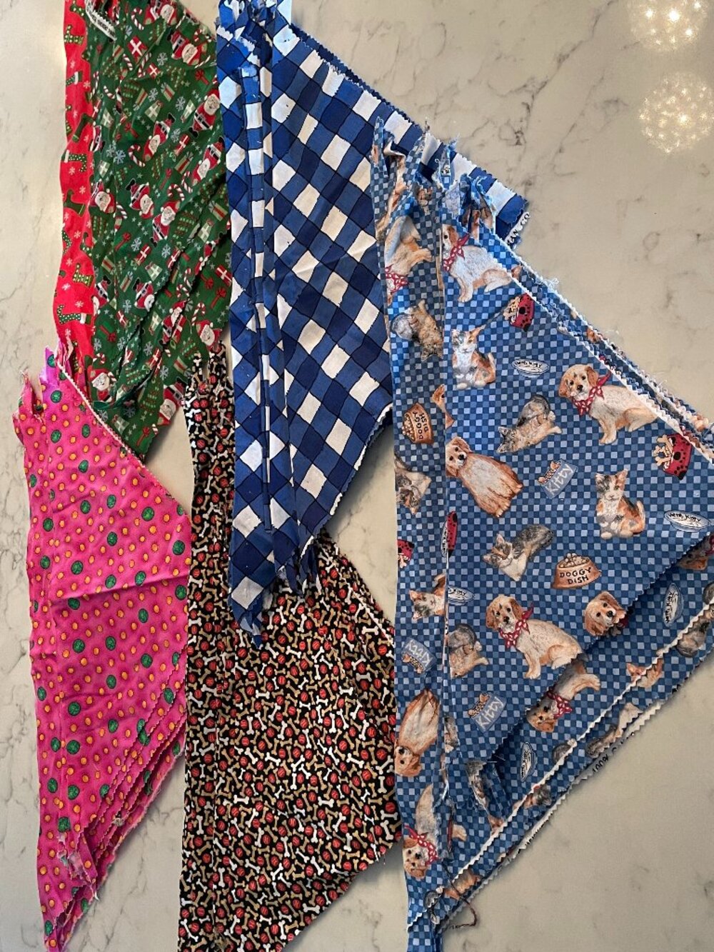 Dog Grooming Bandanas - Handmade - Sm dog size - 75 Pcs +